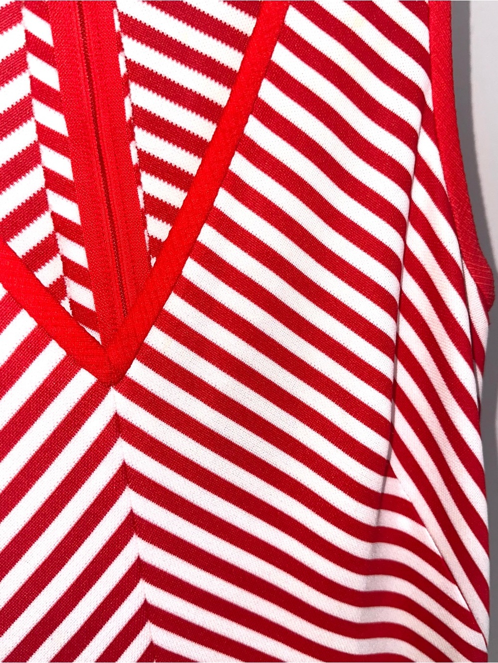 1970s Rothschild candy Striped V-Neck Maxi Dress - Picture 3 of 5